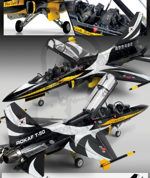 Academy 12242 ROKAF T-50B Black Eagles 1:48 model samolotu