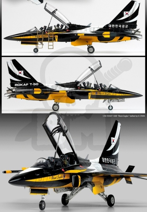 Academy 12242 ROKAF T-50B Black Eagles 1:48 model samolotu
