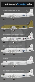 Acadeny 12652 USAAF C-54 Skymaster 1:144 model samolotu