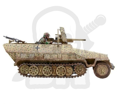BOLT ACTION Sd.Kfz 251/10 ausf D 37mm Pak 36 niemiecki transporter wsparcia