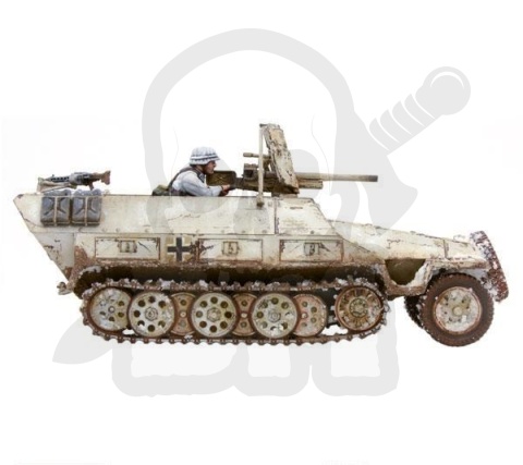 BOLT ACTION Sd.Kfz 251/10 ausf D 37mm Pak 36 niemiecki transporter wsparcia