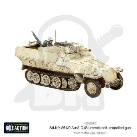 BOLT ACTION Sd.Kfz 251/9 Ausf D (Stummel) niemiecki transporter wsparcia