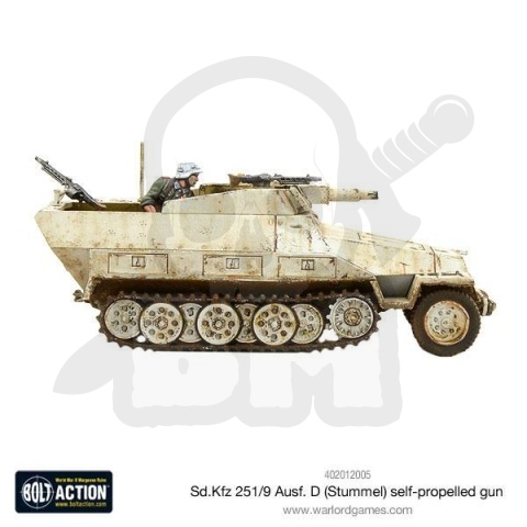 BOLT ACTION Sd.Kfz 251/9 Ausf D (Stummel) niemiecki transporter wsparcia