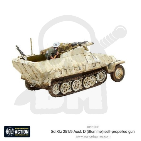 BOLT ACTION Sd.Kfz 251/9 Ausf D (Stummel) niemiecki transporter wsparcia
