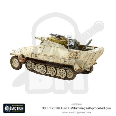 BOLT ACTION Sd.Kfz 251/9 Ausf D (Stummel) niemiecki transporter wsparcia