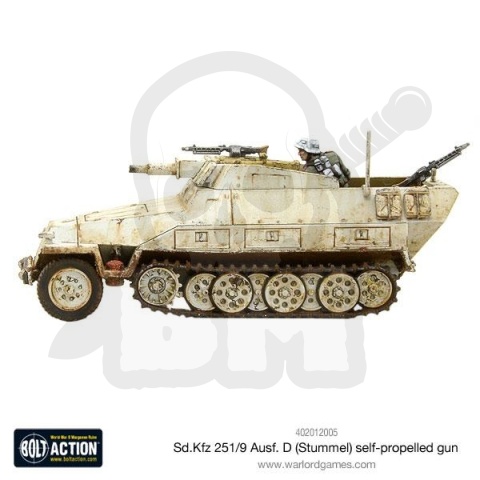 BOLT ACTION Sd.Kfz 251/9 Ausf D (Stummel) niemiecki transporter wsparcia