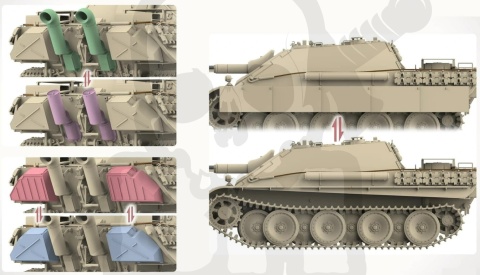 Das Werk 35042 Sd.Kfz.173 Jagdpanther G2 1:35 model łowcy czołgów 1:35