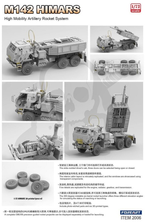 Fore Art 2006 M142 Himars 1:72 - model wyrzutni rakiet