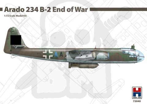 Hobby 2000 72040 Arado 234 B-2 End of War 1:72 model niemieckiego bombowca