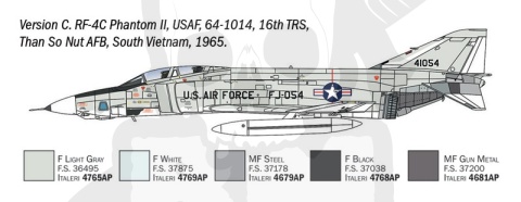 Italeri 1477 RF-4 C/E Phantom II 1:72 model samolootu