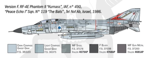 Italeri 1477 RF-4 C/E Phantom II 1:72 model samolootu