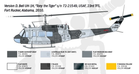 Italeri 2845 Agusta-Bell AB-205 / UH-1D 1:48 model śmigłowca