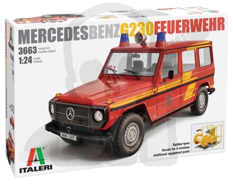 Italeri 3663 Mercedes Benz G230 Feuerwehr 1:24 model samochodu