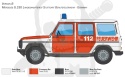 Italeri 3663 Mercedes Benz G230 Feuerwehr 1:24 model samochodu