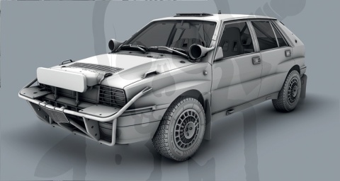 Lancia Delta HF Integrale 16v Safari Rally 1991 1:12 model samochodu