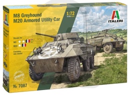 Italeri 7087 M8 Greyhound / M20 Armored Utility Car 1:72 model wozu pancernego