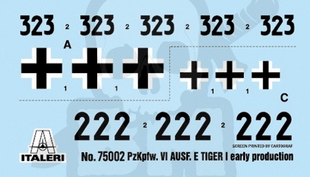 Italeri 75002 Pz. kpfw. VI Tiger I Starter Set - Easy Paint 1:56