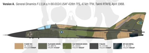 Italeri 91232 F-111A Aardvark 1:72 - model samolotu