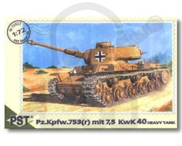 PST 72027 Pz.Kpfw.753(r) 1:72 model rosyjskiego czołgu w służbie niemieckiej