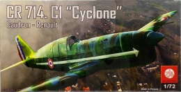 Plastyk 070 Cauldron Renault CR 714 C1 Cyclone 1:72 model samolotu