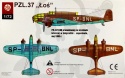 Plastyk S001 PZL 37 Łoś 1:72 PRZECENA