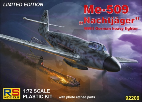 RS Models 92209 Messerschmitt Me-509 Nachtjager 1:72