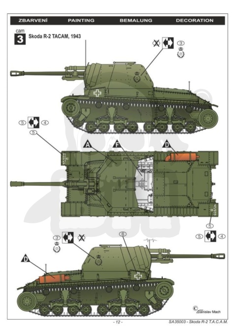 Special Armour 35003 R-2 Tacam Romanian Tank Destroyer 1:35 - model czołgu