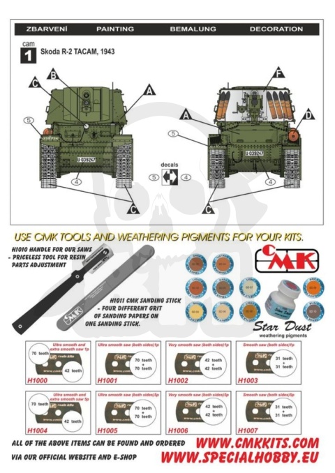 Special Armour 35003 R-2 Tacam Romanian Tank Destroyer 1:35 - model czołgu