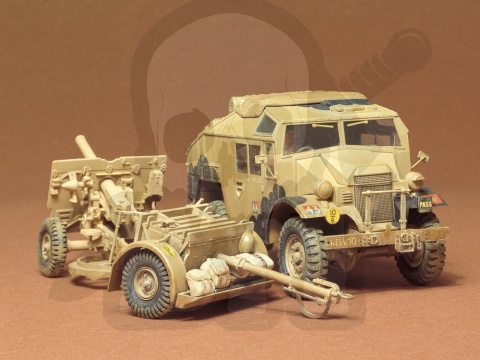 Tamiya 35044 British 25PDR. Field Gun & Quad Gun Tractor Canadian Ford F.G.T. 1:35
