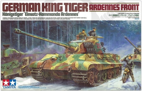 Tamiya 35252 German King Tiger Ardennes Front 1:35 model nimieckiego czołgu