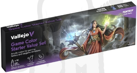 Vallejo 72215 Game Color - Starter Value Set 10 farb + 1 figurka