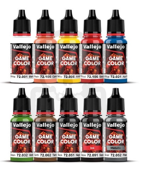 Vallejo 72215 Game Color - Starter Value Set 10 farb + 1 figurka