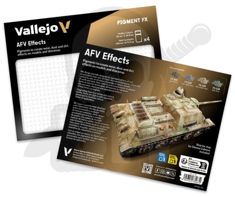 Vallejo 73187 Pigment FX Set AFV Effects (4 x 35 ml) zestaw pigmentów