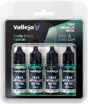 Vallejo 77265 True Metallic Metal Zestaw 4 farb Beetle Green (4 x 18 ml)