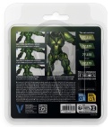 Vallejo 77266 True Metallic Metal Zestaw 4 farb Amber Green (4 x 18 ml)