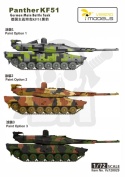 Vespid 720029 Panther KF51 German Main Battle Tank Metal Barrel + 3D Printed Parts