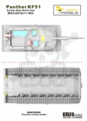 Vespid 720029 Panther KF51 German Main Battle Tank Metal Barrel + 3D Printed Parts