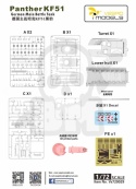Vespid 720029 Panther KF51 German Main Battle Tank Metal Barrel + 3D Printed Parts