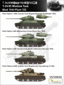 Vespid 720030 T-34/85 Medium Tank Mod 1944 Plant 183 Metal Barrel + 3D Printed Oil Tank