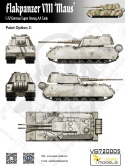 Vespid Models 720005 Flakpanzer VIII Maus German Super Heavy AA Tank 1:72