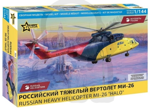Zvazda 7054 1:144 Russian Heavy Helicopter MI-26 Halo - model śmigłowca
