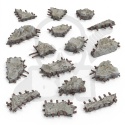 3D Printed Set Modern and Sci-fi Concrete Ruins - betonowe ruiny do dioram