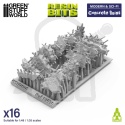 3D Printed Set Modern and Sci-fi Concrete Ruins - betonowe ruiny do dioram