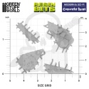 3D Printed Set Modern and Sci-fi Concrete Ruins - betonowe ruiny do dioram