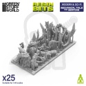 3D Printed Set Modern and Sci-fi Mechanical Tails and Weapons dla modeli