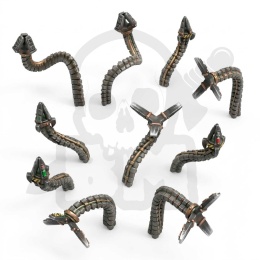 3D Printed Set Modern and Sci-fi Robotic Claws - szpony dla modeli
