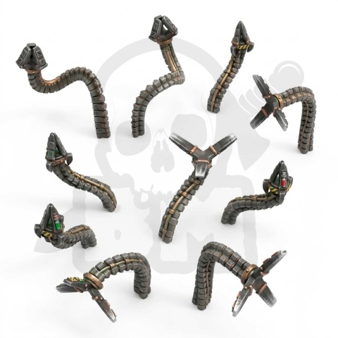3D Printed Set Modern and Sci-fi Robotic Claws - szpony dla modeli