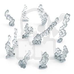 3D Printed Set Special Transparent Pixel Effect efekty dla modeli i dioram