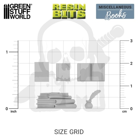 3D printed set - Miscelaneous Books 1:35 książki 24 szt. do modeli i dioram