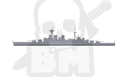 Airfix 50120 Waterline Set Sink the Bismarck 1:1200 zestaw 7 modeli okrętów